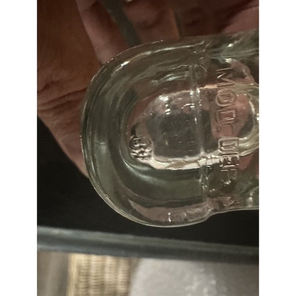 MOD DEP Glass Boot Toothpick Holder Bar Shot Vintage Italy Vase Clear - Picture 7 of 7